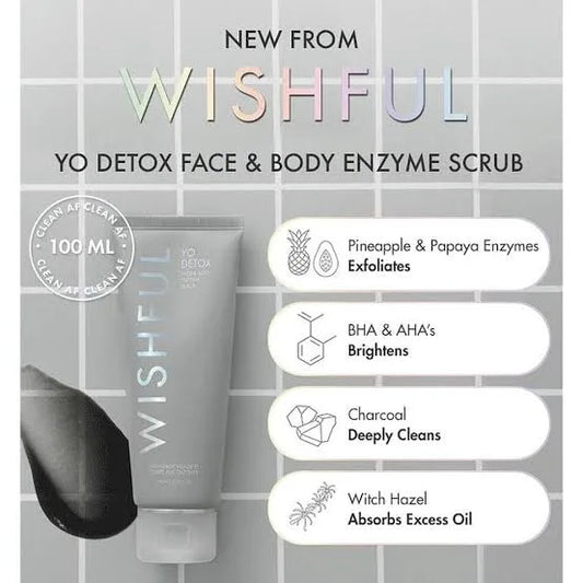 Wishful Yo Detox Face & Body Scrub 100ml