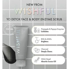 Wishful Yo Detox Face & Body Scrub 100ml