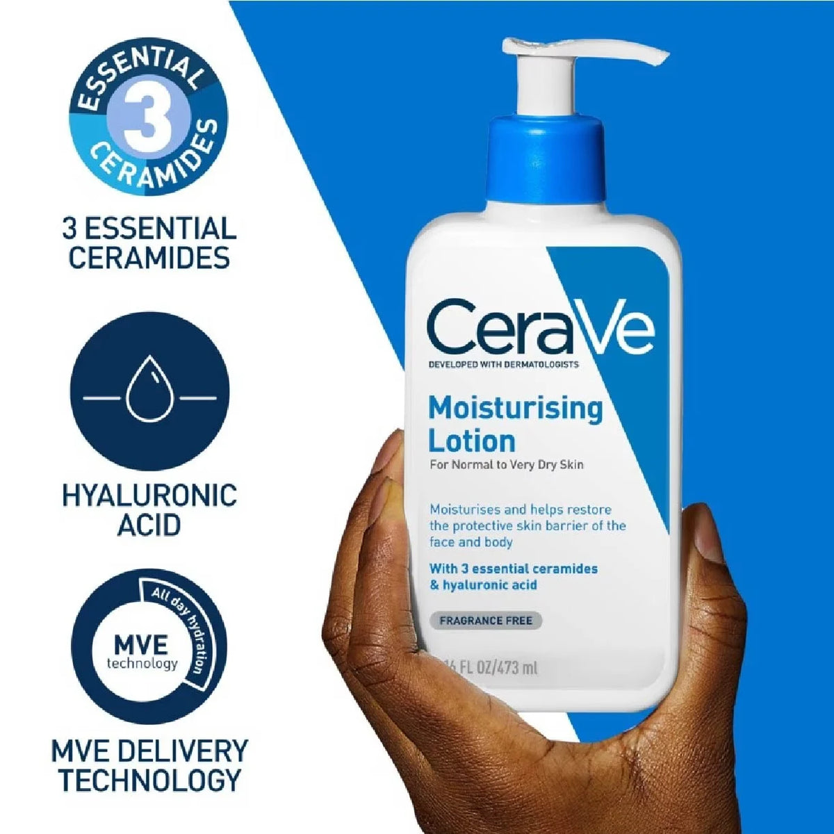 Cerave moisturizing lotion for normal to dry skin 236ml