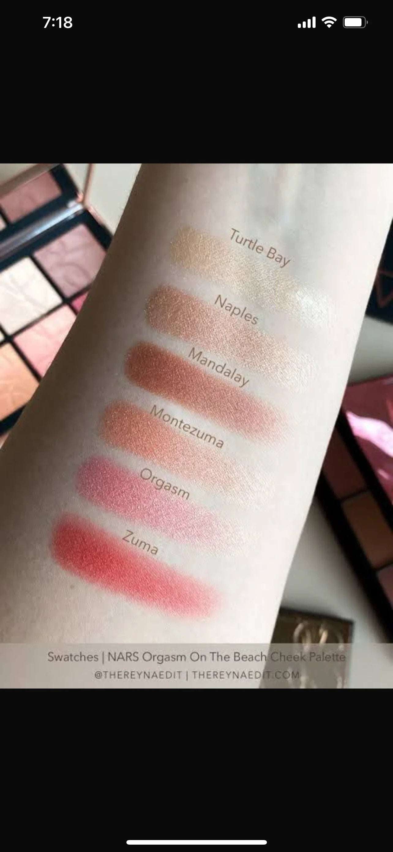 Nars Orgasm On The Beach Face Palette