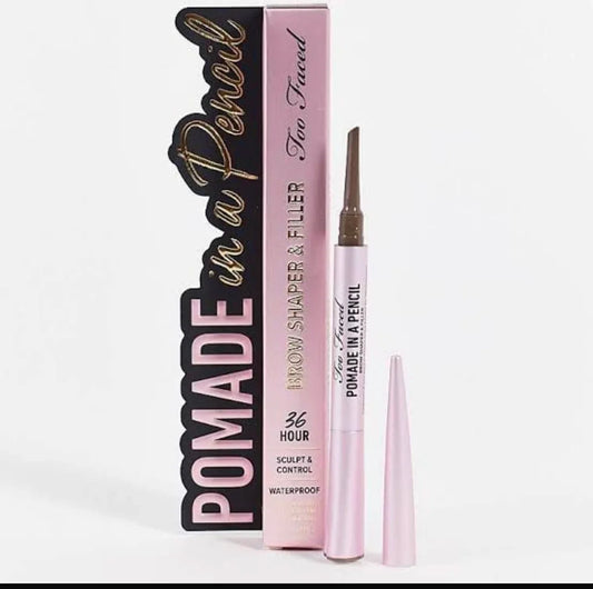 Too Faced Pomade In A Pencil shade Soft Black