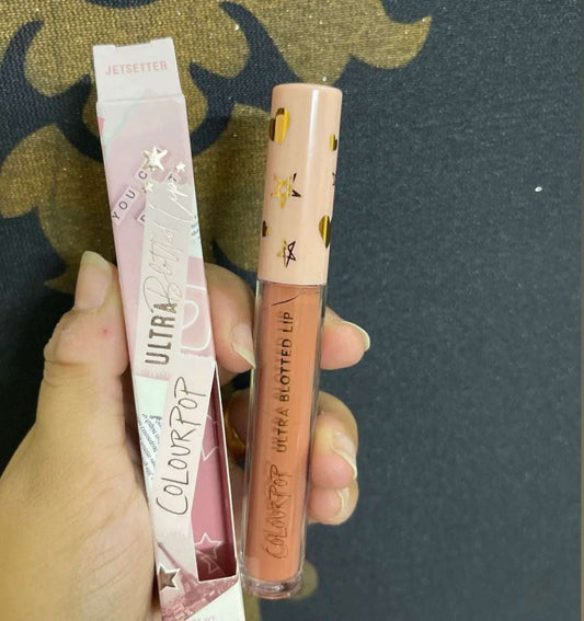 Colourpop ultra blotted liquid lipstick shade jetsetter