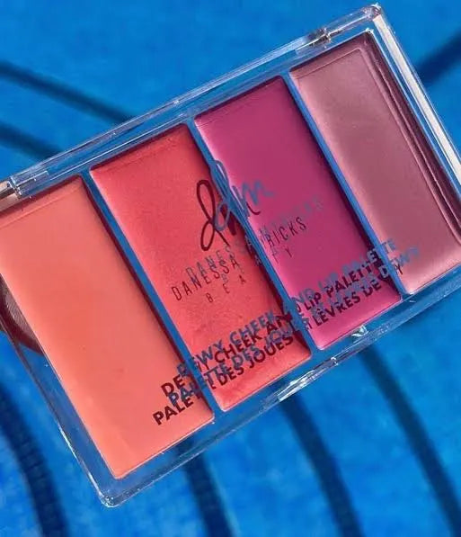 Dynessa Myricks Dewy Cheek & Lip Palette shade dew it flirty